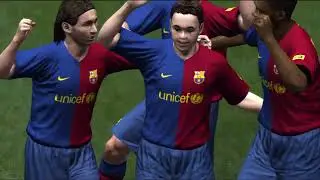 Pes 2009 Barselona İnter Tur maçı  1 Top Player
