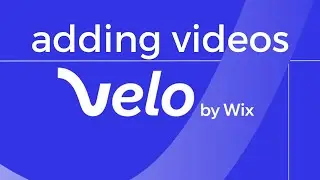 HOW TO ADD VIDEOS TO YOUR WIX WEBSITE |  VELO BY WIX