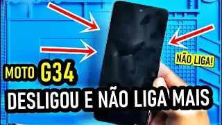 MOTO G34, G34 5g NÃO LIGA, DESLIGOU E NÃO LIGA MAIS? Tente isso primeiro!