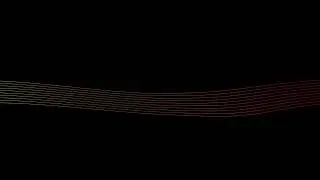 line wave animation using  trapcode particular in after effects