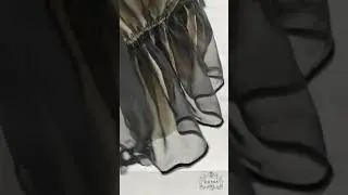 silk dress black nude transparency