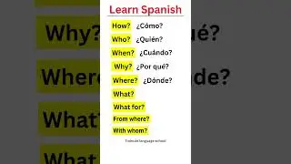 The Most Basic Spanish Words! 
