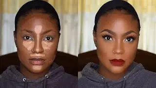 UPDATED HIGHLIGHTING & CONTOURING ROUTINE FOR DARK/BROWN SKIN || BEGINNER FRIENDLY