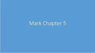 Mark Chapter 5