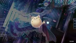 osu! | UNDEAD CORPORATION - Everything will freeze [Extra] 95.47% 1558x/1830x A-rank choke lmao wut