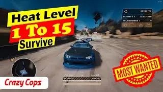 NFS Most Wanted 2024 Remastered Classic Edition Heat Level 1-15 Longest Police Chase Evade