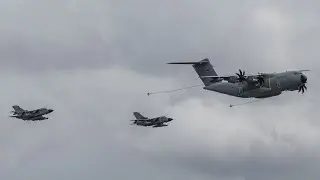 Air to Air Refueling German Air Force A400 & Panavia Tornado