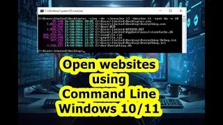 Open websites using command line | Windows 10/11