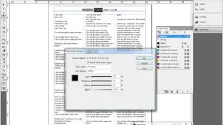 Lesson 7 InDesign CS4 Working with Text Colors