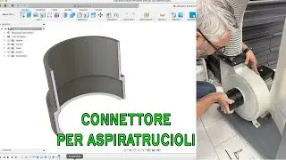 Dust extractor connector - design on fusion360 and 3d printing
