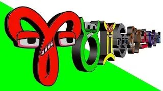 ALPHABET LORE 3D - Infinite Zoom #numberlore #alphabetlore
