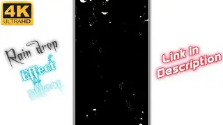 Rain drop effect black screen template | rain drop black screen status | template