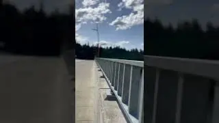 epic cinematic shot on a bridge