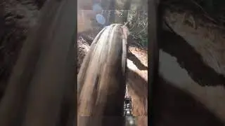 Ryder breaking traction to keep up with the bike 