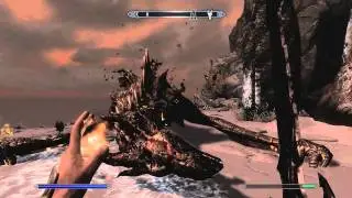 Elder Scrolls Skyrim: EPIC Dragon Battle