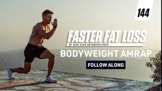 15 Minute Bodyweight AMRAP Workout: High Intensity Follow Along | Faster Fat Loss™