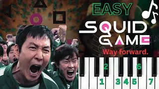 How To Play Squid game 2 Way Back then  music Easy  Piano Tutorial |  🎹✨ Step by step lesson