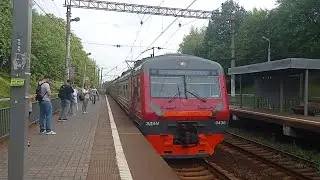 Электропоезд ЭД4М-0430 сообщением Барыбино-Москва(Павелецкий-Вокзал).