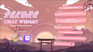 Sakura - Cherry Blossom Chat Widget for StreamElements