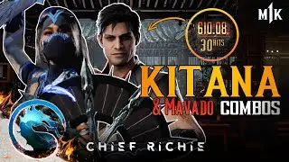 Easy & ADVANCED Kitana (Mavado Kameo) Combos Tutorial - Mortal Kombat 1