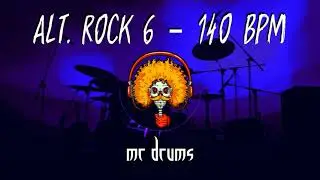 Alt. Rock 6 - 140 BPM | Backing Drums | Only Drums