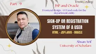 Registration Page using JSP and Oracle Database for Attendance Management System #banglatutorial