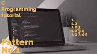 programming in C Pattern Tutorial left sided triangle || online internship link in the description