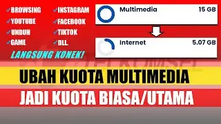 CARA UBAH KUOTA MULTIMEDIA TELKOMSEL MENJADI KUOTA BIASA