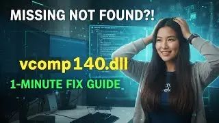 Fix vcomp140d.dll Missing Error!