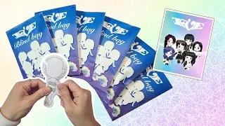 [Paper DIY] IVE blind bag (tutorial)| blindbag ASMR | 아이브 블라인드백 | 아이브 스퀴시 | 무료도안