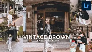 Vintage Brown - Lightroom Mobile Vintage Preset Free Dng - Vintage Filter | Brown Preset