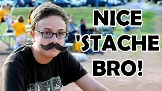 Nice 'Stache Bro and Puppy Play - Vlog Day 3