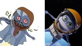 part 2 Crazy Frog A ring ding ding ding Space / Drawing meme
