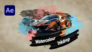 How to create Watercolor/ Inkdrop Reveal Effect After Effects Tutorial