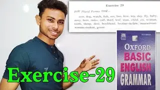Exercise-29 || Oxford Basic English Grammar Exercise 29 Change into Singular-Plural by Abhishek Sir
