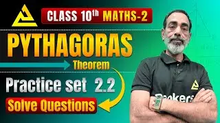 Class 10 Maths | Pythagoras Theorem 2.2 | Solve Questions | SSC Board | Rankers Official 