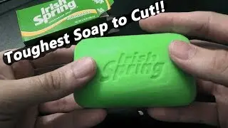 Irish Spring Soap Cutting Shaving [ No Talking ] ASMR that Smells Great !