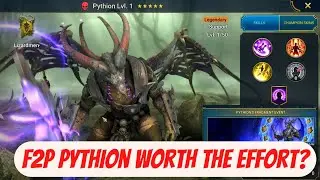 F2P PYTHION FUSION? | Guide & Champion Builds | RAID: Shadow Legends