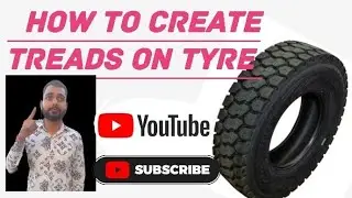 How To Make Treads On Tyre || 3D Modelling Tire || Tyre Model Using AutoCad 2023 In Hindi || AutoCAD