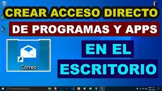 Como poner Programas en el Escritorio Windows | crear acceso directo de un programa o aplicación