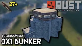 3x1 Heli Bunker Base Design - Rust Console Edition