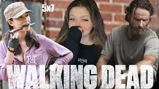 TWD is back!!  - First Time Watching the Walking Dead [5x7] (Show Reaction & Commentary)