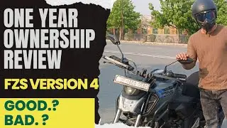 YAMAHA FZS V4 OWNERSHIP REVIEW AFTER 1 YEAR || GOOD FOR LONG TERM??  #fzsv4
