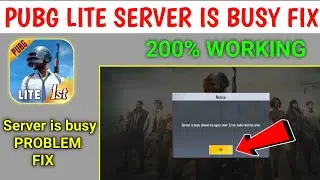 How To fix Pubg Mobile Lite Server Is Busy Please Try Again Later Problem | pubg lite restrict area