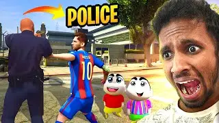 Shinchan Kids vs Leo Messi GTA 5 🔥🧯Malayalam