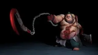 Нарезка хуков на Pudge в Dota 2.