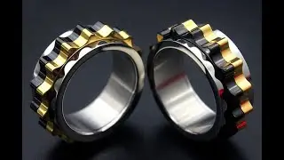 Необычное кольцо с шестеренками Механические кольца Интересные товары с алиэкспресс