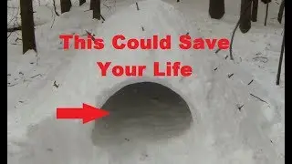 Make a Quinzee Winter Survival Shelter