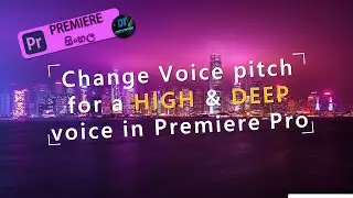 Change Voice pitch for a HIGH or DEEP voice in Premiere Pro in sinhala