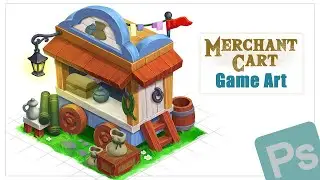 Design Game Assets II Merchant Cart II Game Art